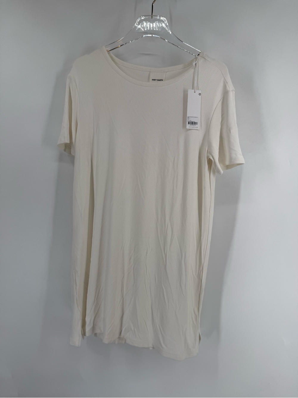 Cozy earth Women's‎ Bamboo Rik-Knit Boyfriend size small NWT
